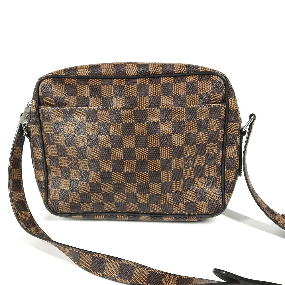 LOUIS VUITTON Shoulder Bag N42704 Damier canvas Brown Damier Dinos Chapman NilPM mens Used Authentic