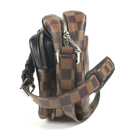 LOUIS VUITTON Shoulder Bag N42704 Damier canvas Brown Damier Dinos Chapman NilPM mens Used Authentic