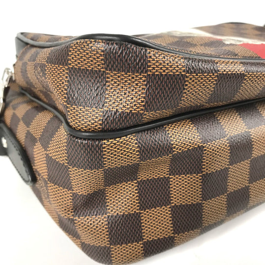 LOUIS VUITTON Shoulder Bag N42704 Damier canvas Brown Damier Dinos Chapman NilPM mens Used Authentic
