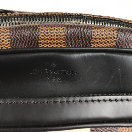 LOUIS VUITTON Shoulder Bag N42704 Damier canvas Brown Damier Dinos Chapman NilPM mens Used Authentic