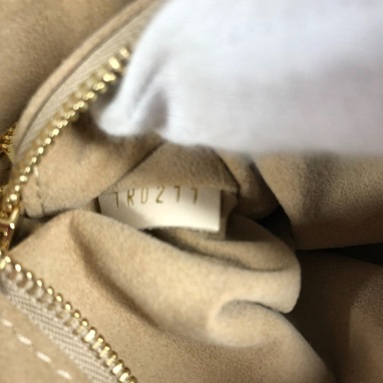 LOUIS VUITTON Shoulder Bag M45394  Monogram Ann Platt Leather white Monogram Ann Platt Petite Malle Souple Women Used Authentic