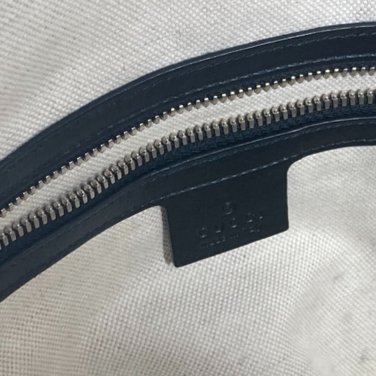 GUCCI Tote Bag 625772 leather black Shoulder Bag Boston Duffel bag GG emboss unisex(Unisex) Used Authentic