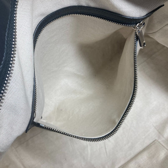 GUCCI Tote Bag 625772 leather black Shoulder Bag Boston Duffel bag GG emboss unisex(Unisex) Used Authentic