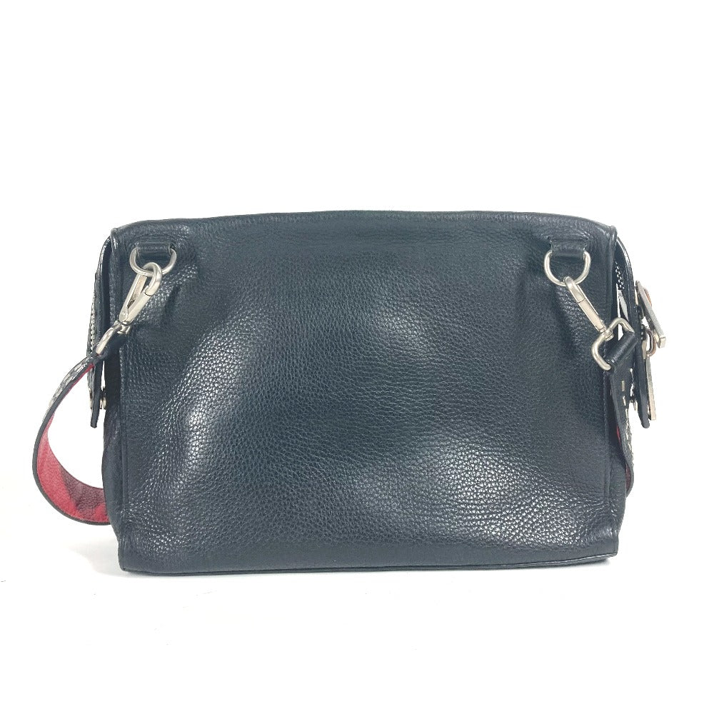 FENDI Shoulder Bag 7VA407 leather black Messenger bag Celeria