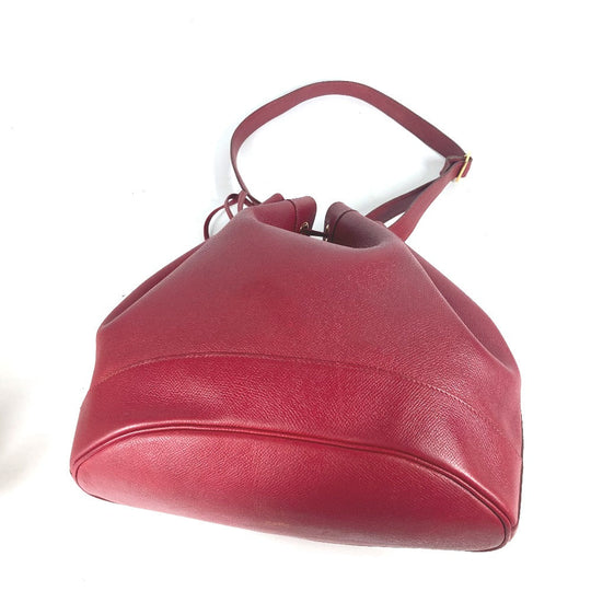 HERMES Shoulder Bag Courchevel Red Crossbody Market GM