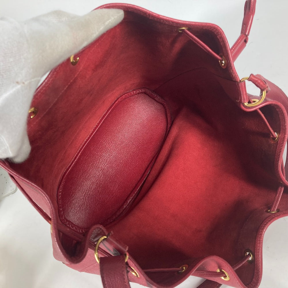 HERMES Shoulder Bag Courchevel Red Crossbody Market GM