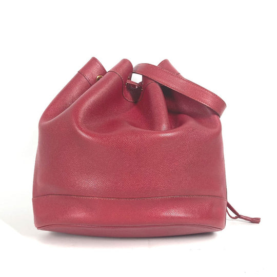 HERMES Shoulder Bag Courchevel Red Crossbody Market GM