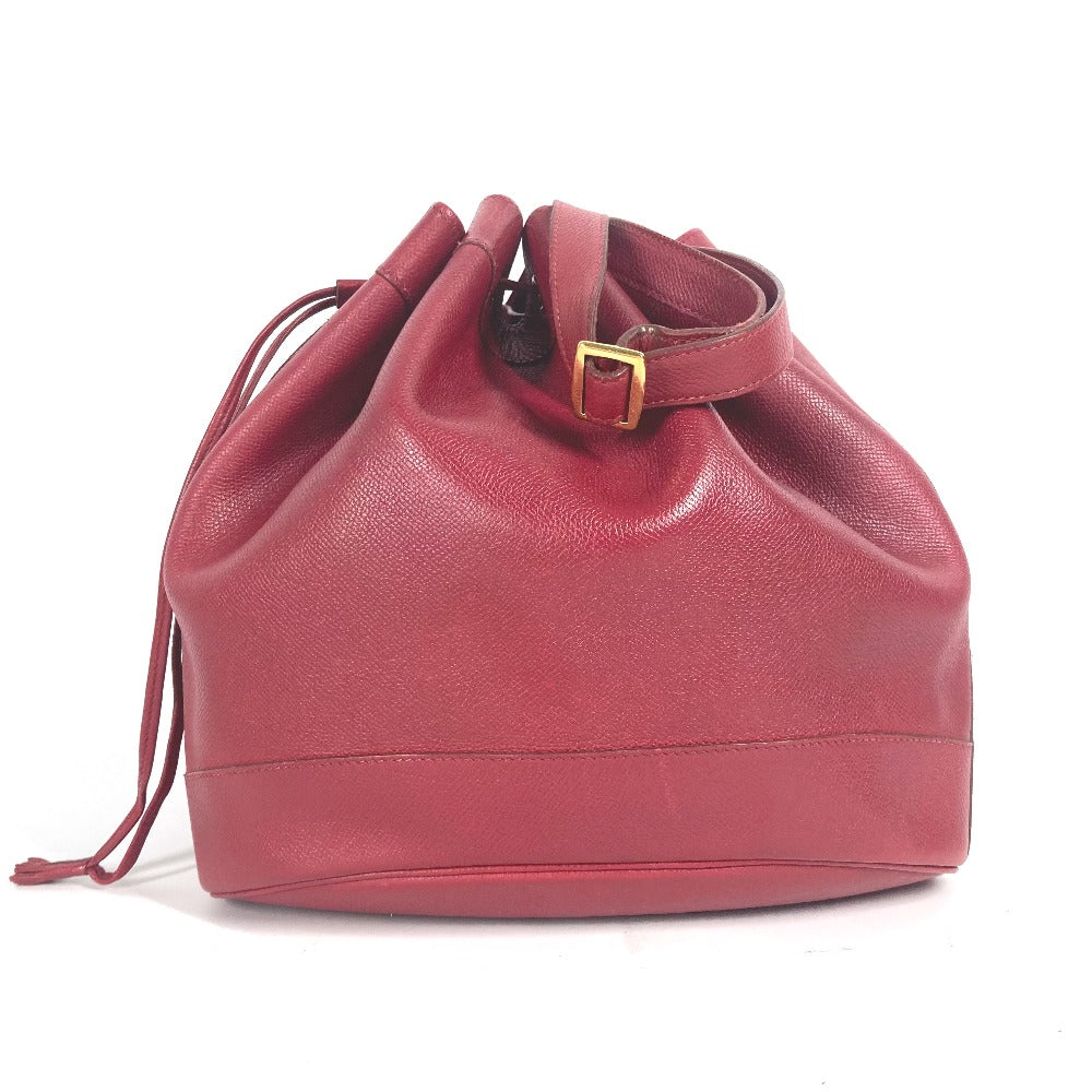 HERMES Shoulder Bag Courchevel Red Crossbody Market GM