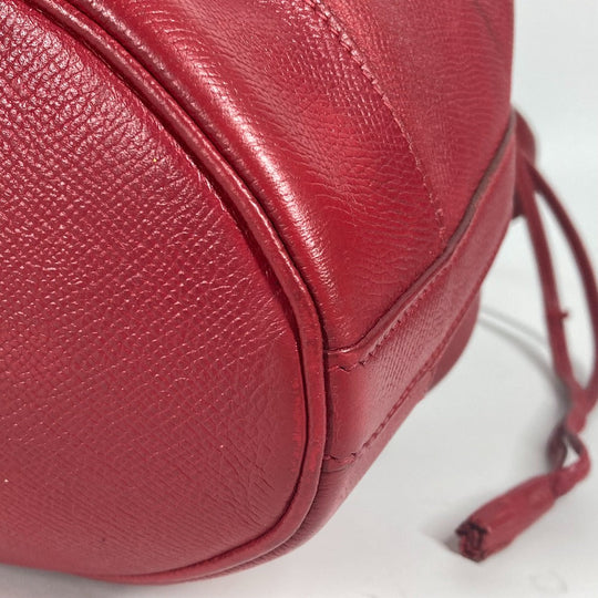 HERMES Shoulder Bag Courchevel Red Crossbody Market GM
