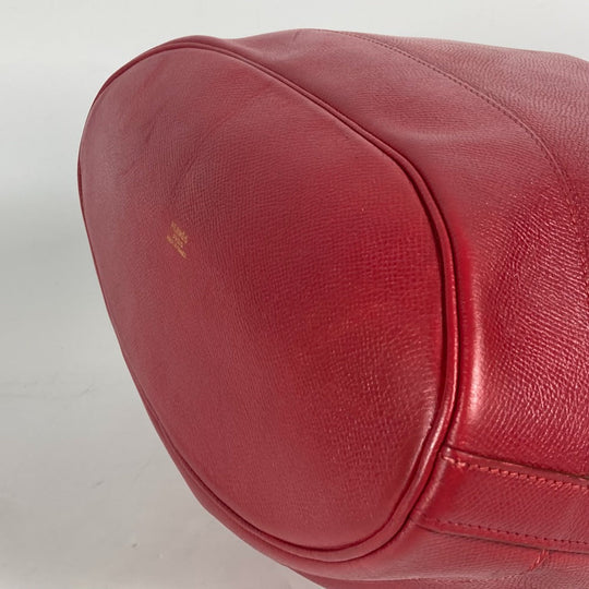 HERMES Shoulder Bag Courchevel Red Crossbody Market GM