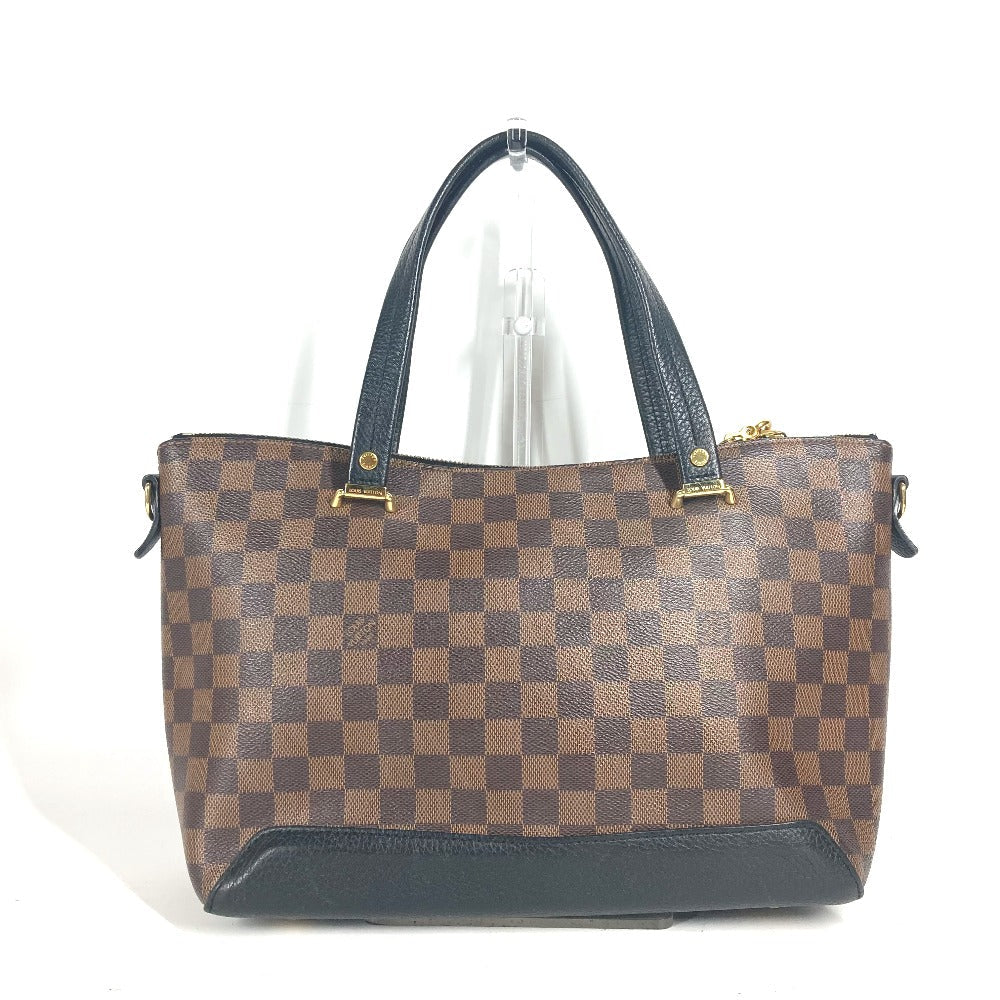 LOUIS VUITTON Shoulder Bag N41014 Damier canvas, leather black Damier Hyde Park Women Used Authentic