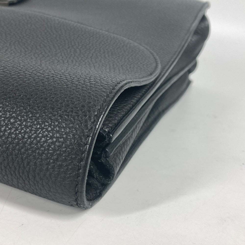 HERMES Business bag Togo black Briefcase Sac Adepeche 38 mens Used Authentic