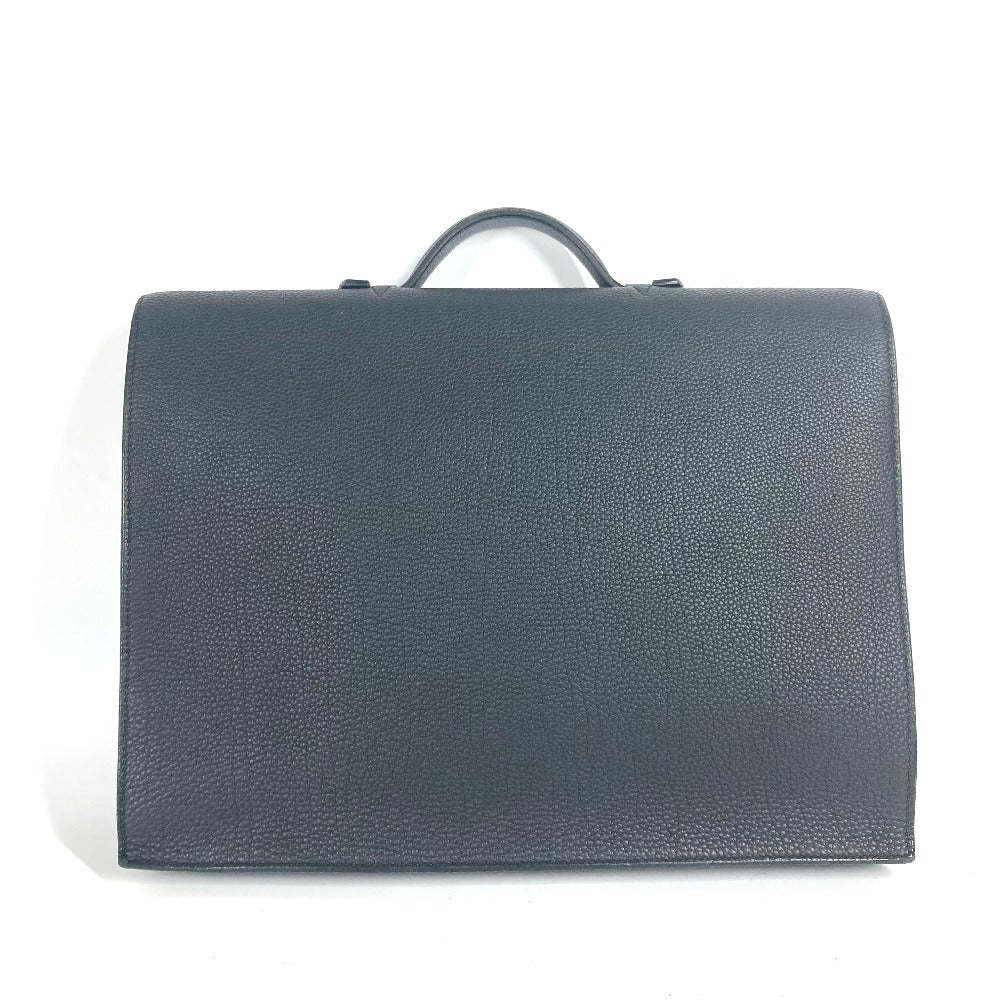 HERMES Business bag Togo black Briefcase Sac Adepeche 38 mens Used Authentic