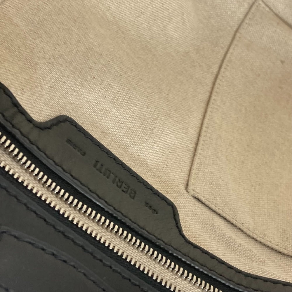 Berluti Business bag UO223P , Scritto Leather gray Toujours Mini Neo Scritto mens Used Authentic