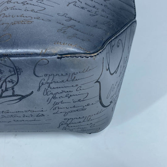 Berluti Business bag UO223P , Scritto Leather gray Toujours Mini Neo Scritto mens Used Authentic