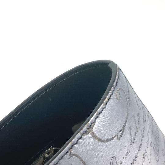 Berluti Business bag UO223P , Scritto Leather gray Toujours Mini Neo Scritto mens Used Authentic