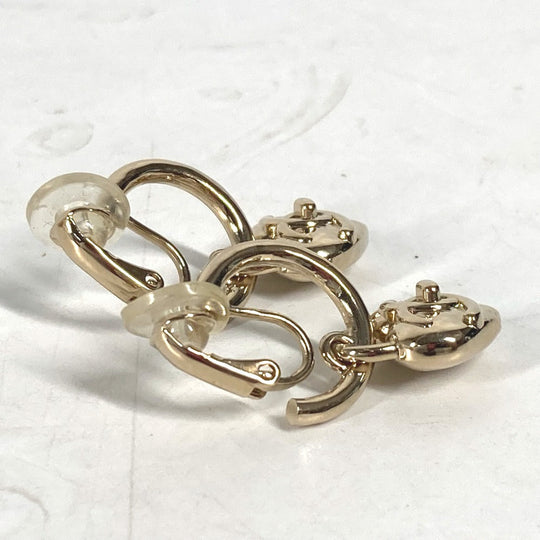 CHANEL Earring metal gold 22B CC COCO Mark Heart