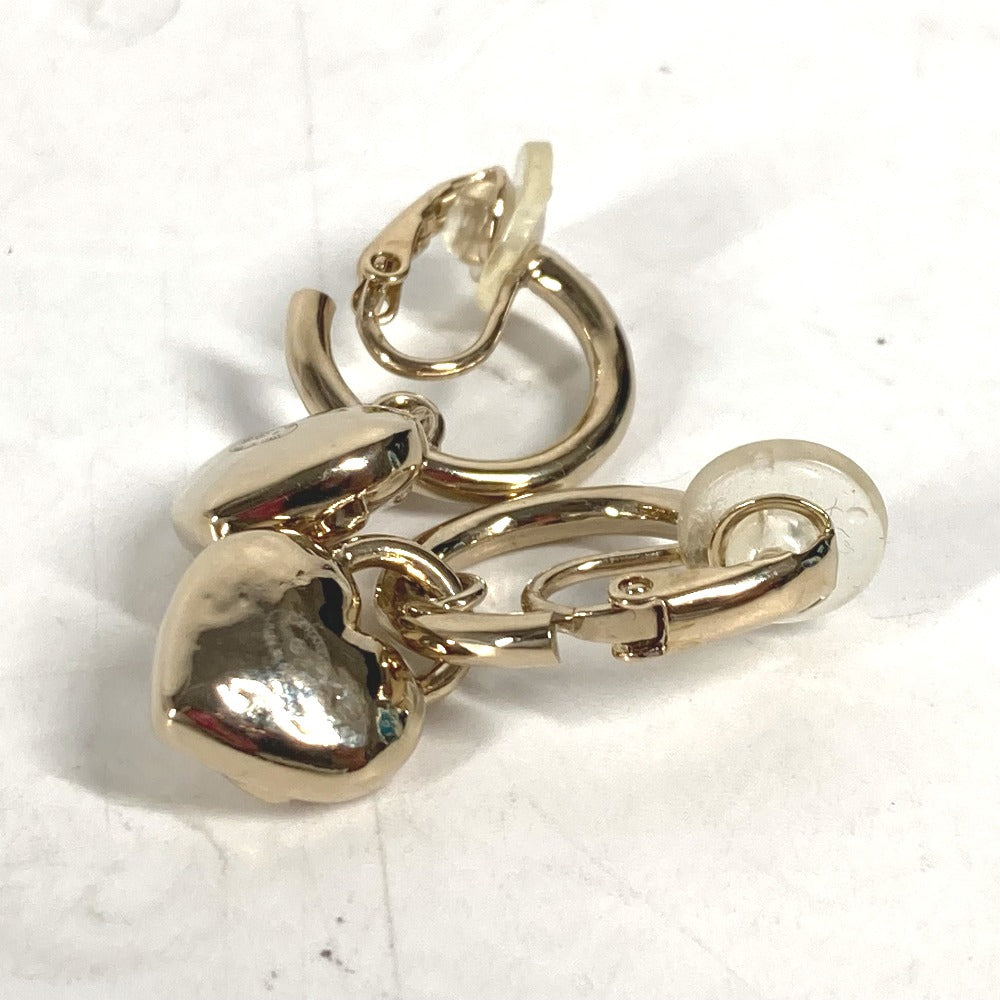 CHANEL Earring metal gold 22B CC COCO Mark Heart