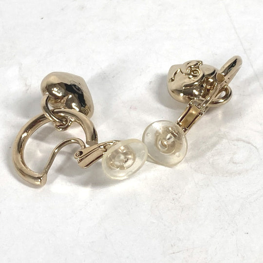 CHANEL Earring metal gold 22B CC COCO Mark Heart