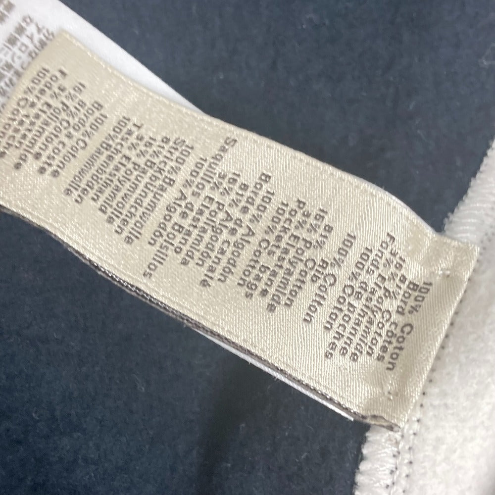HERMES Jacket cotton gray Bicolor serie logo Teddy Blouson Stadium Jumper mens XXL Used Authentic