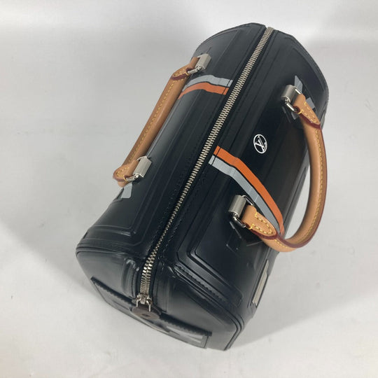 LOUIS VUITTON Handbag leather black Space Collection Speedy 25 mens Used Authentic