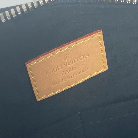 LOUIS VUITTON Handbag leather black Space Collection Speedy 25 mens Used Authentic