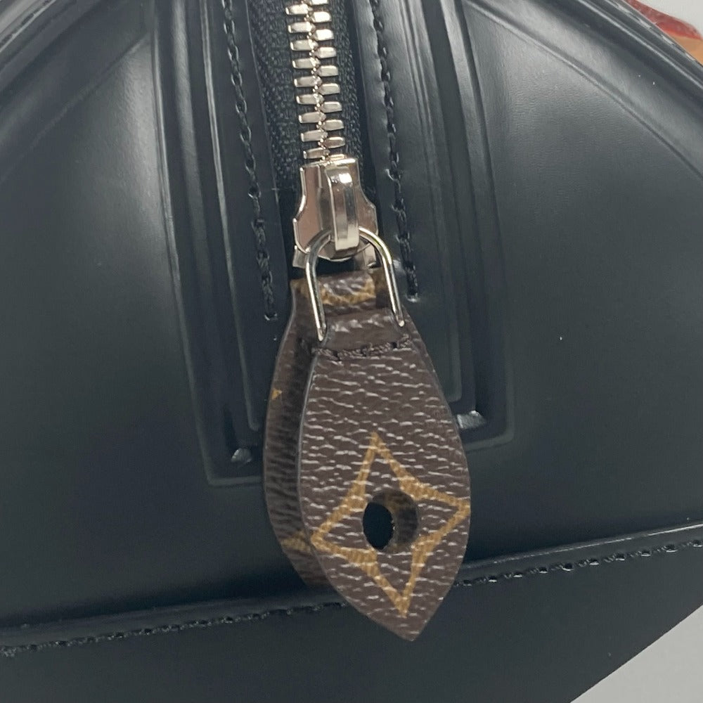 LOUIS VUITTON Handbag leather black Space Collection Speedy 25 mens Used Authentic