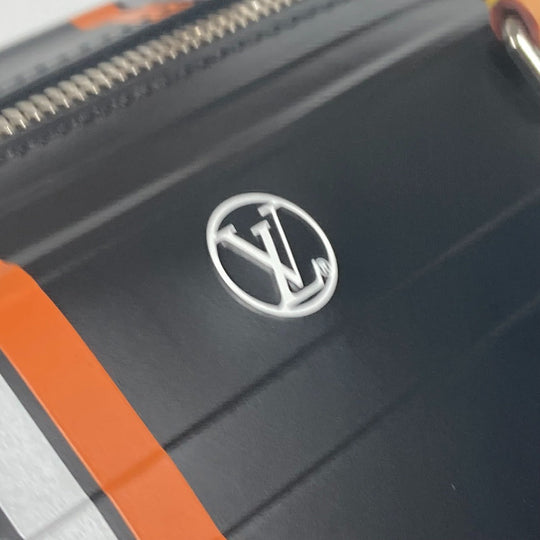 LOUIS VUITTON Handbag leather black Space Collection Speedy 25 mens Used Authentic