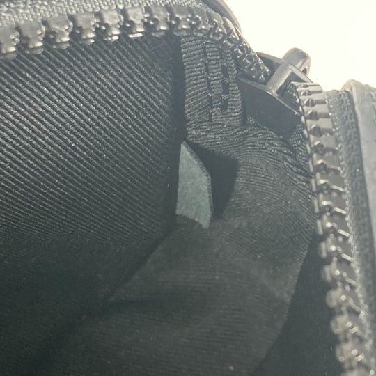 LOUIS VUITTON Waist bag M53550 leather black Sling bag Pochette Volga mens Used Authentic