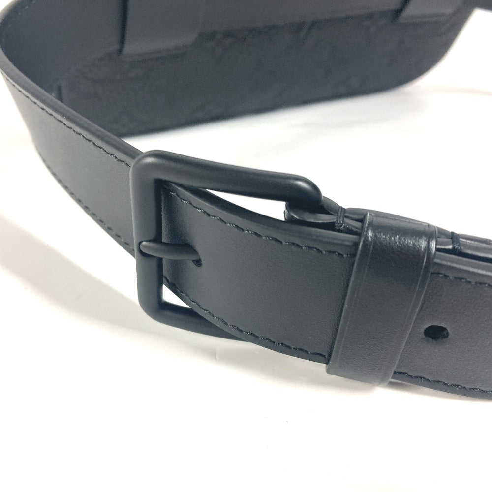 LOUIS VUITTON Waist bag M53550 leather black Sling bag Pochette Volga mens Used Authentic