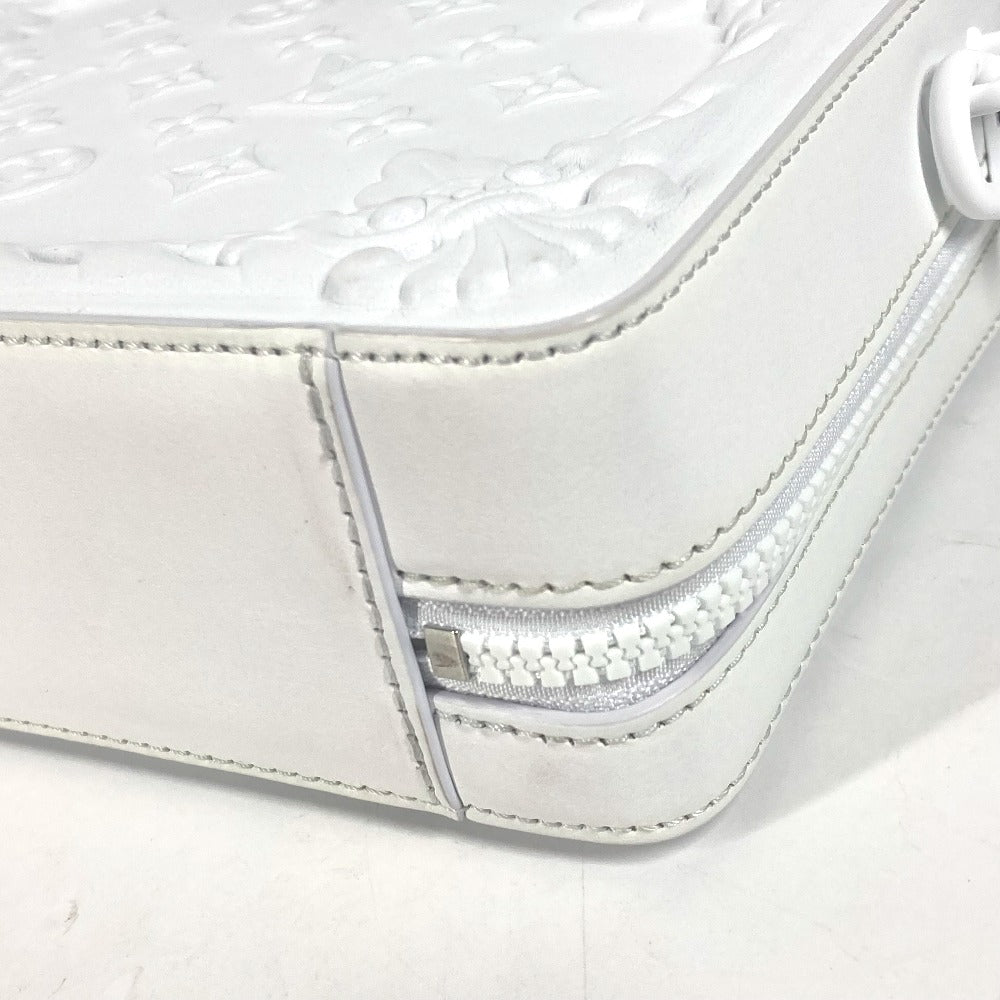 LOUIS VUITTON Shoulder Bag M21833 leather white LV Ornament Soft Trunk unisex(Unisex) Used Authentic
