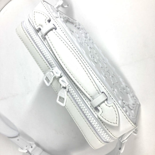 LOUIS VUITTON Shoulder Bag M21833 leather white LV Ornament Soft Trunk unisex(Unisex) Used Authentic