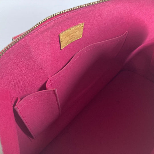 LOUIS VUITTON Handbag M93686 Patent leather pink Vernis Rose Stephen Spruce Alma MM Women Used Authentic