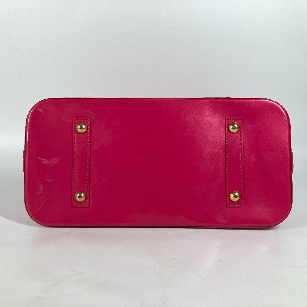 LOUIS VUITTON Handbag M93686 Patent leather pink Vernis Rose Stephen Spruce Alma MM Women Used Authentic