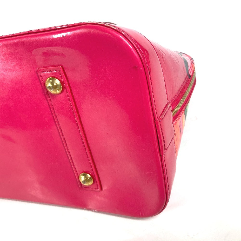 LOUIS VUITTON Handbag M93686 Patent leather pink Vernis Rose Stephen Spruce Alma MM Women Used Authentic