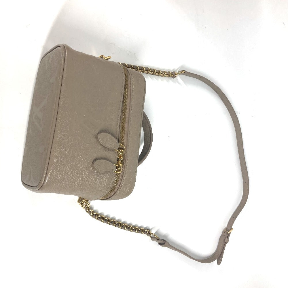 LOUIS VUITTON Handbag M45608 Monogram Ann Platt Leather beige Monogram Amprat Vanity PM Women Used Authentic