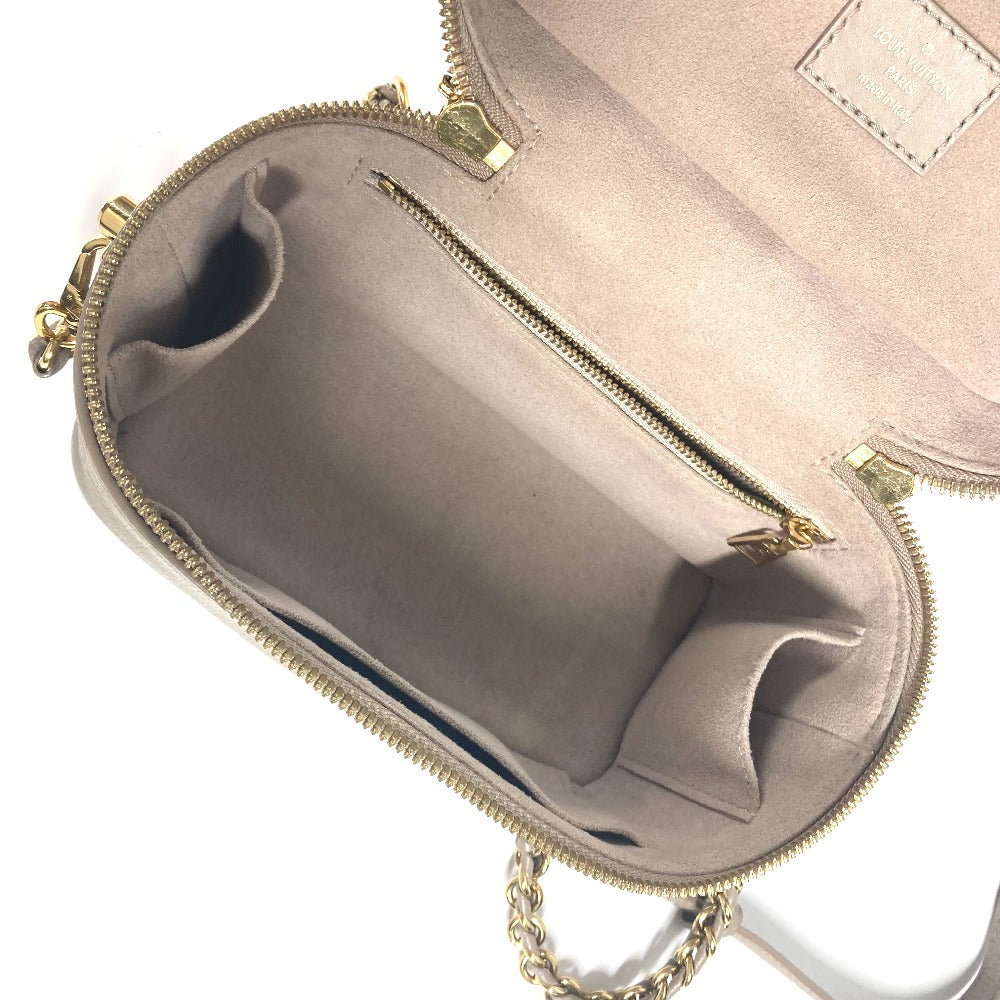 LOUIS VUITTON Handbag M45608 Monogram Ann Platt Leather beige Monogram Amprat Vanity PM Women Used Authentic
