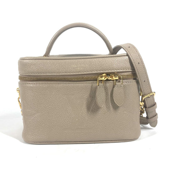 LOUIS VUITTON Handbag M45608 Monogram Ann Platt Leather beige Monogram Amprat Vanity PM Women Used Authentic