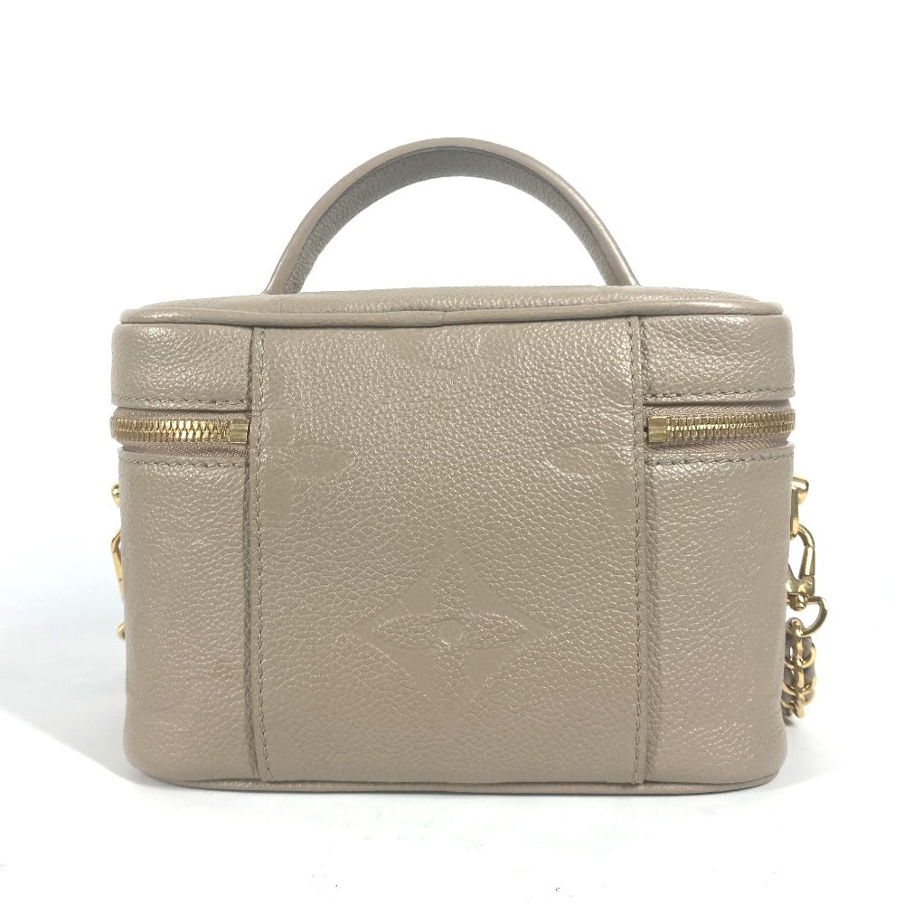 LOUIS VUITTON Handbag M45608 Monogram Ann Platt Leather beige Monogram Amprat Vanity PM Women Used Authentic