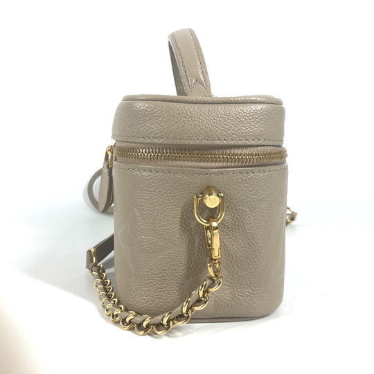 LOUIS VUITTON Handbag M45608 Monogram Ann Platt Leather beige Monogram Amprat Vanity PM Women Used Authentic