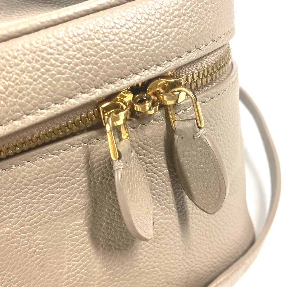LOUIS VUITTON Handbag M45608 Monogram Ann Platt Leather beige Monogram Amprat Vanity PM Women Used Authentic