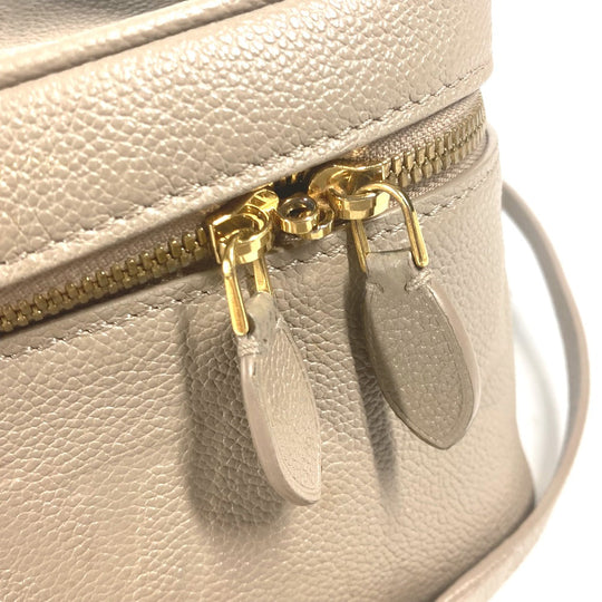 LOUIS VUITTON Handbag M45608 Monogram Ann Platt Leather beige Monogram Amprat Vanity PM Women Used Authentic