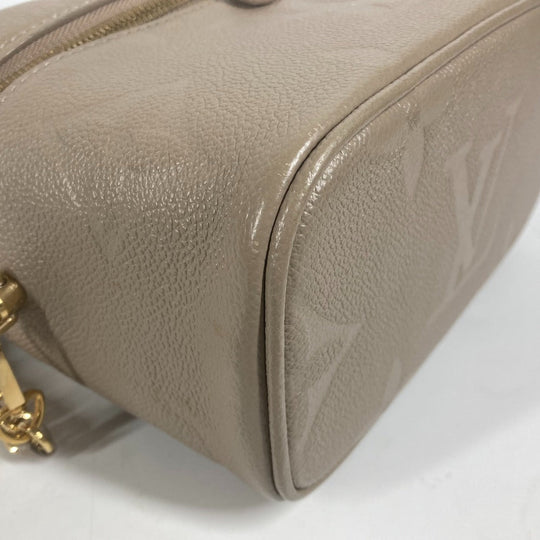 LOUIS VUITTON Handbag M45608 Monogram Ann Platt Leather beige Monogram Amprat Vanity PM Women Used Authentic