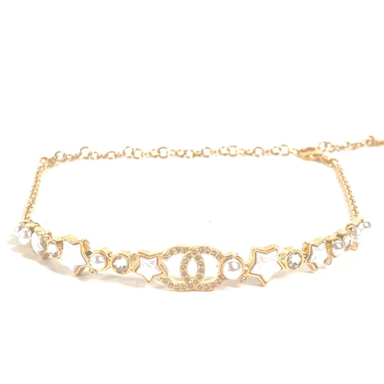 CHANEL Necklace metal gold B24C CC COCO Mark Star Chain Choker