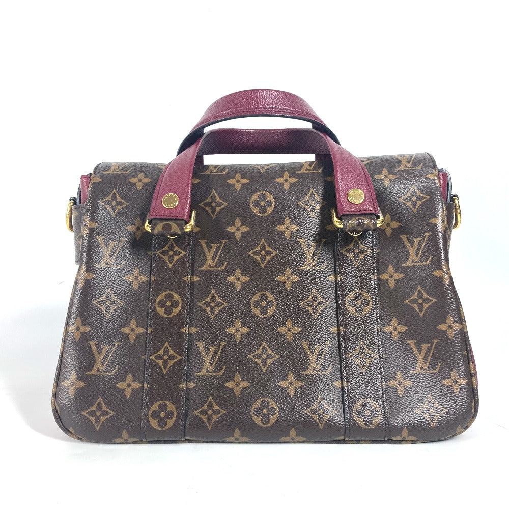 LOUIS VUITTON Handbag M43482 Monogram canvas, leather Brown Monogram Manhattan Women Used Authentic