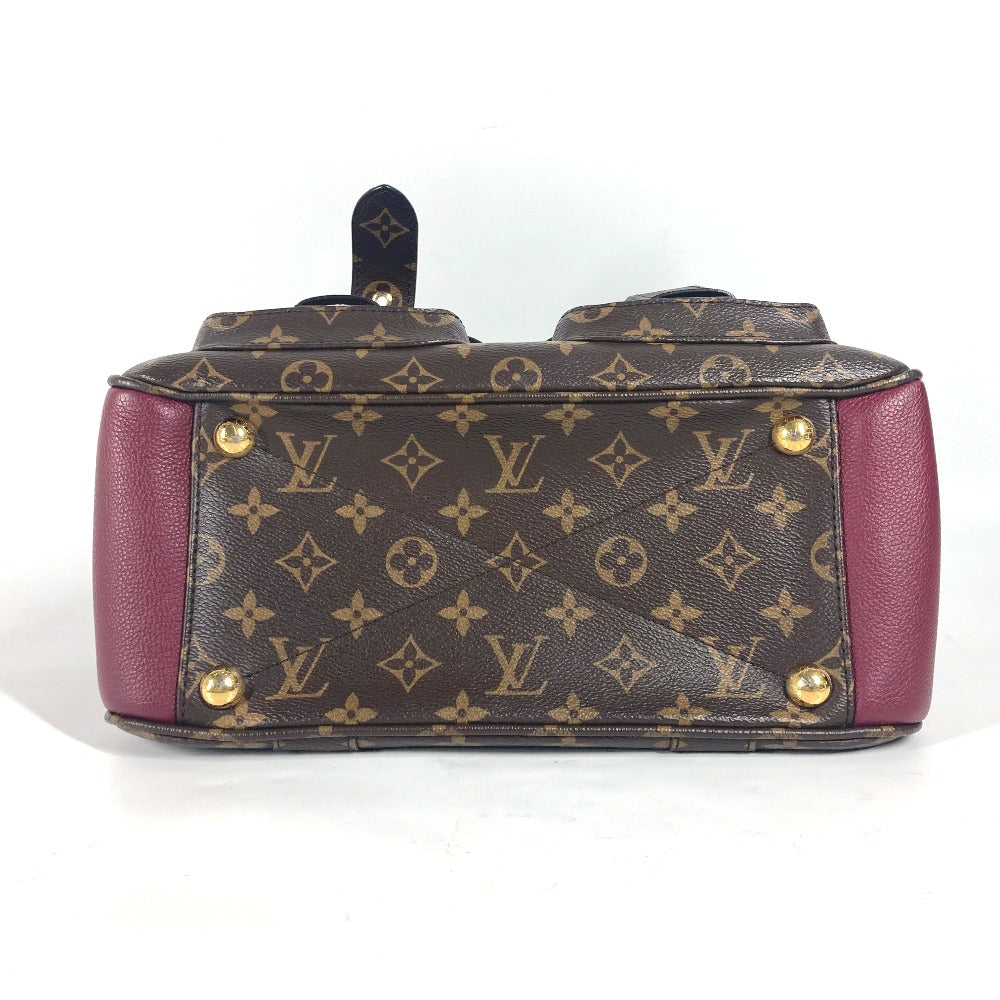 LOUIS VUITTON Handbag M43482 Monogram canvas, leather Brown Monogram Manhattan Women Used Authentic