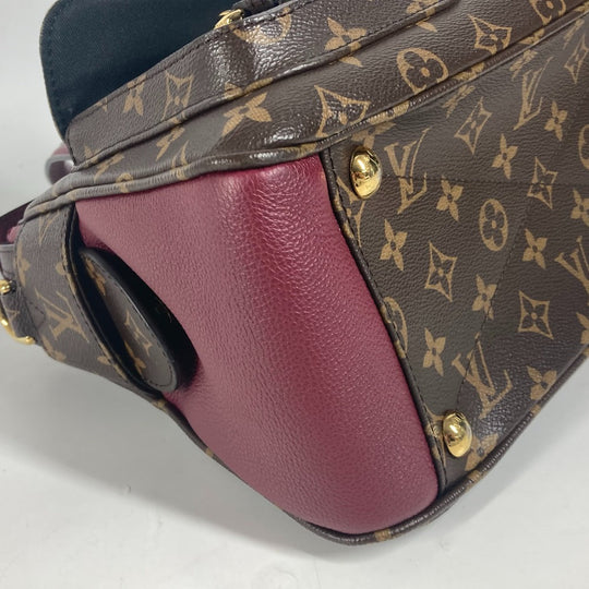 LOUIS VUITTON Handbag M43482 Monogram canvas, leather Brown Monogram Manhattan Women Used Authentic