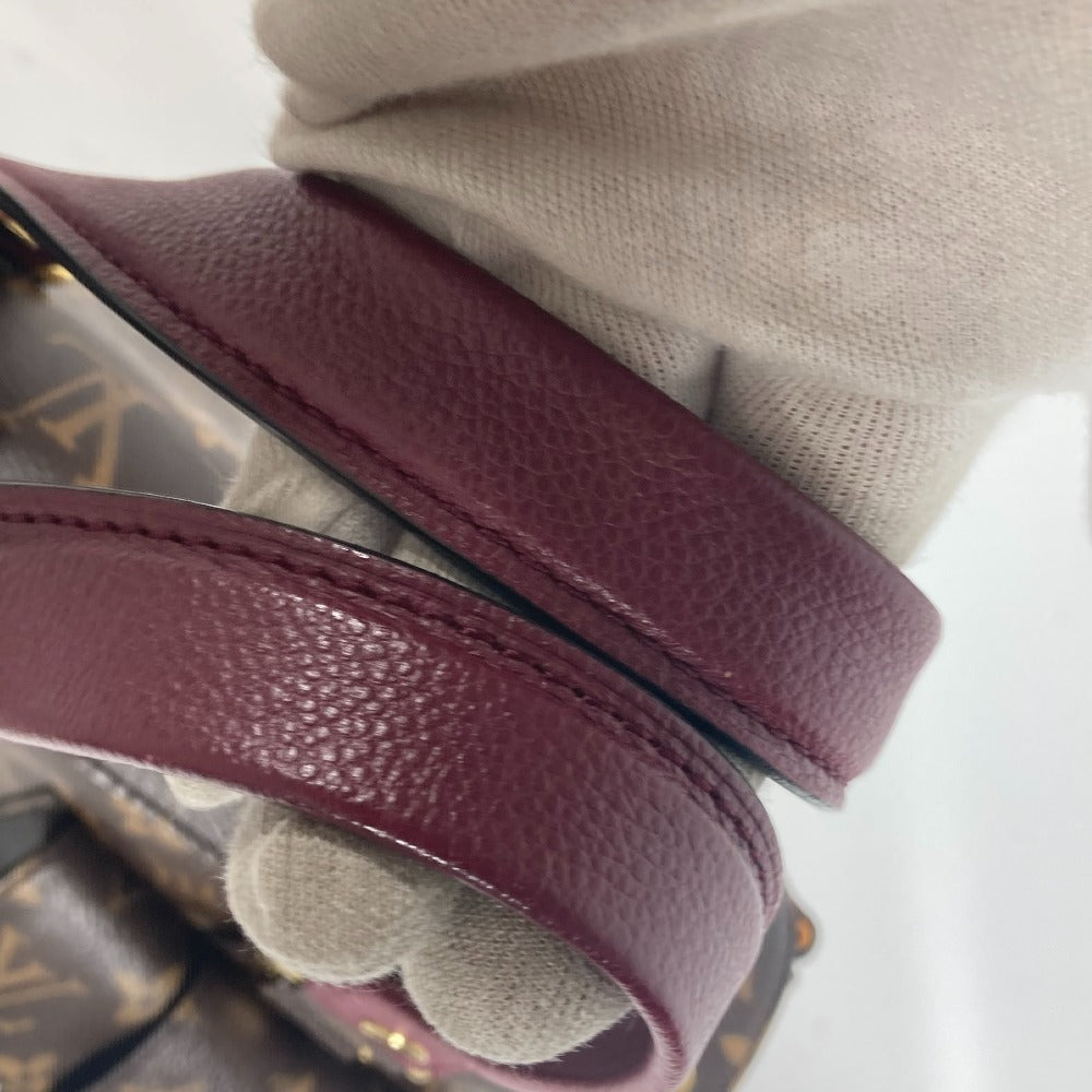 LOUIS VUITTON Handbag M43482 Monogram canvas, leather Brown Monogram Manhattan Women Used Authentic