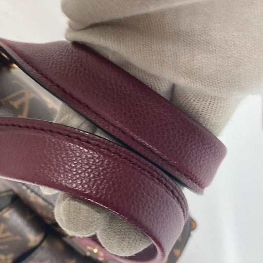 LOUIS VUITTON Handbag M43482 Monogram canvas, leather Brown Monogram Manhattan Women Used Authentic
