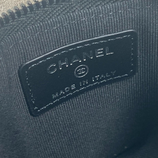 CHANEL Coin case AP3823 leather black CC COCO Mark Matelasse Classic Fragment Case Women Used Authentic